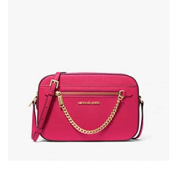 ⭐️ Michael Kors Jet Set Saffiano Crossbody Bag ⭐️ - Picture 1 of 4